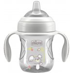 CHICCO Hrneček Transition učicí s držadly 200 ml šedá – Zboží Dáma