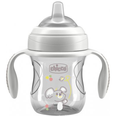 CHICCO Hrneček Transition učicí s držadly 200 ml šedá – Zboží Dáma