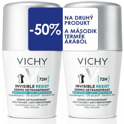 Vichy Kuličkový antiperspirant Invisible Resist 72H 50 ml – Hledejceny.cz