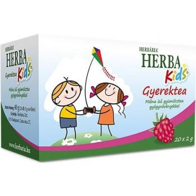 Herbária Herba Kids ovocno bylinný s malinovou příchutí 20ks