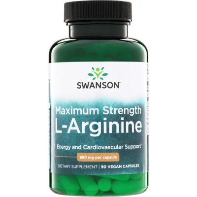 Swanson Super Strength L-Arginin 850 mg 90 kapslí – Hledejceny.cz