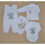 New Baby Kojenecká soupravička do porodnice Sweet Bear šedá Šedá – Zboží Mobilmania