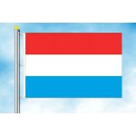 LIBEA, s.r.o. Vlajka Lucemburska Rozměr: 100×150 cm, Uchycení: Karabiny na stožár – Hledejceny.cz