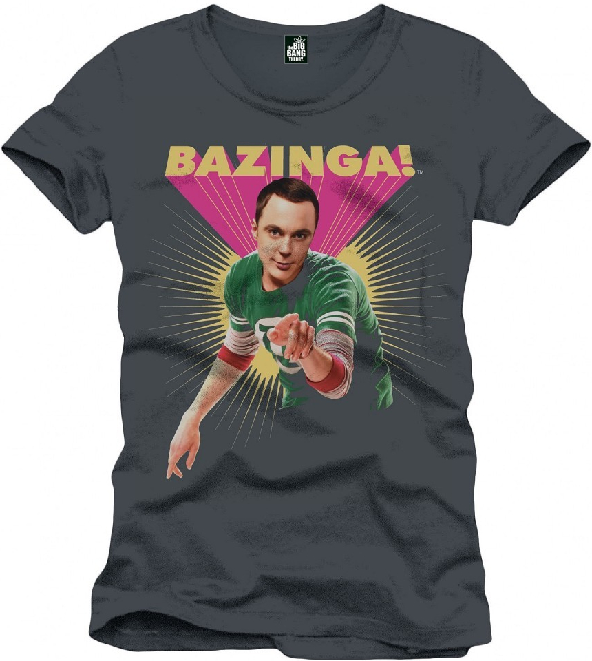 Pánské tričko The Big Bang Theory Teorie velkého třesku Bazinga Sheldon od  449 Kč - Heureka.cz