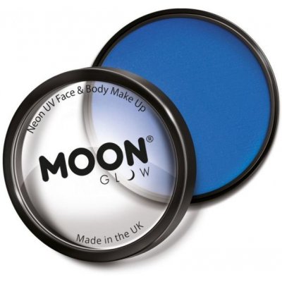 Smiffys.com Líčidlo na obličej a tělo Moon Glow Pro Intense Neon UV modré 36g – Zboží Mobilmania