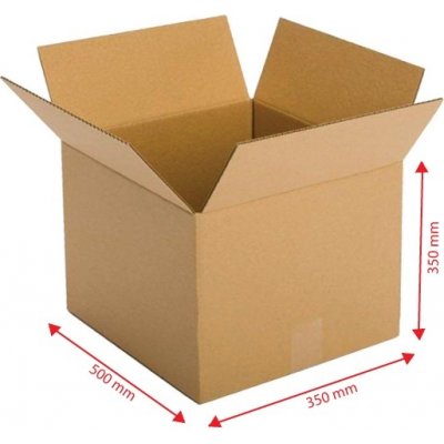 Obaly KREDO Kartonová krabice 500 x 350 x 350 cmmm 3VVL – Zboží Mobilmania