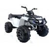 Elektrické vozítko Lean Toys Dětská elektrická čtyřkolka Quad BDM ATV bílá