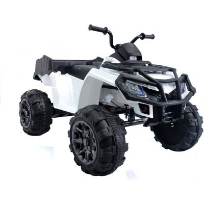 Lean Toys Dětská elektrická čtyřkolka Quad BDM ATV bílá – Zboží Mobilmania