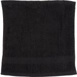 Towel City Luxusní jemný froté ručník na obličej s dlouhým vlasem 550 g/m Černá 30 x 30 cm 30 x 30 cm – Zboží Dáma