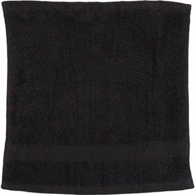 Towel City Luxusní jemný froté ručník na obličej s dlouhým vlasem 550 g/m Černá 30 x 30 cm 30 x 30 cm – Zboží Dáma