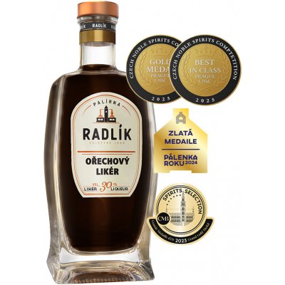 Radlík Ořechový Likér 30% 0,5 l (holá láhev) – Sleviste.cz