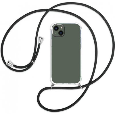 Pouzdro SES Průhledné silikonové ochranné se šňůrkou na krk Apple iPhone 15 - černé – Zbozi.Blesk.cz