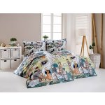 Matějovský povlečení Josef Lada PODZIM zelené bavlna hladká digitál 140x200 70x90 – Zboží Dáma