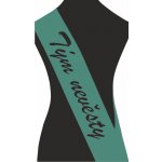 ON-DESIGN Šerpa TÝM NEVĚSTY Barva: emerald, Barva potisku: černá, Fonty písma: Brush Script MT – Hledejceny.cz