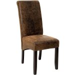 Jídelní židle ergonomická masivní dřevo, vintage hnědá