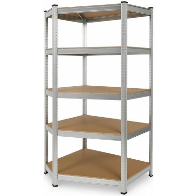 IQ Garden Rohový regál 180 × 90 × 90 5 polic pozink 312506 – Zboží Dáma
