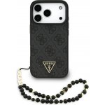 Guess - Hardcase 4G Triangle Logo MagSafe s popruhem ochranný obal na iPhone 17 Pro Max - černý – Zboží Mobilmania