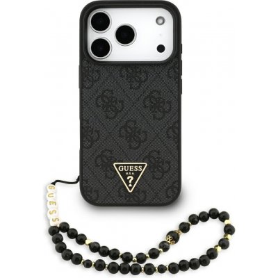 Guess - Hardcase 4G Triangle Logo MagSafe s popruhem ochranný obal na iPhone 17 Pro Max - černý – Zboží Mobilmania