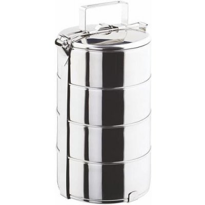Jídlonosič TORO, čtyři patra, objem 4x1,25 l, průměr 16 cm – Zboží Mobilmania