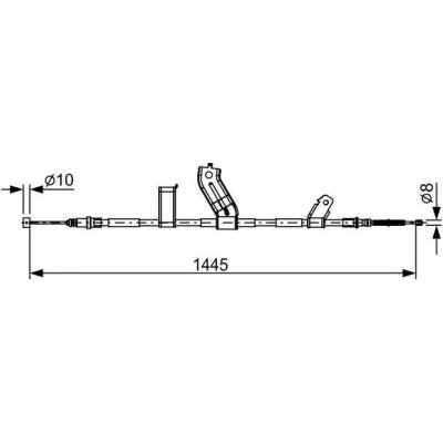 Tazne lanko, parkovaci brzda BOSCH 1 987 482 523 – Hledejceny.cz
