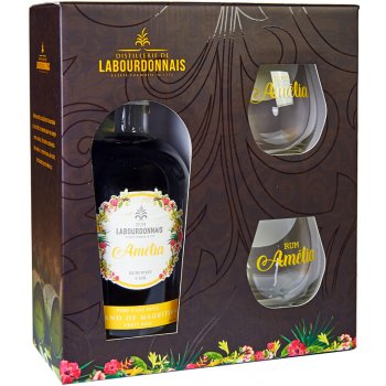Labourdonnais Amélia 40% 0,7 l (hnědé dárkové balení 2 sklenice)