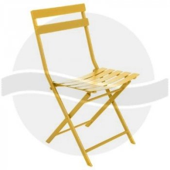 Hesperide Skládací kovová židle Greensboro - žlutá INT159242