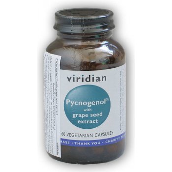 Viridian Pycnogenol with Grape Seed Extract 60 kapslí