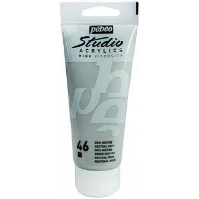 Pebeo akrylové barvy Studio Acrylics 100 ml 046 šedá neutral – Hledejceny.cz
