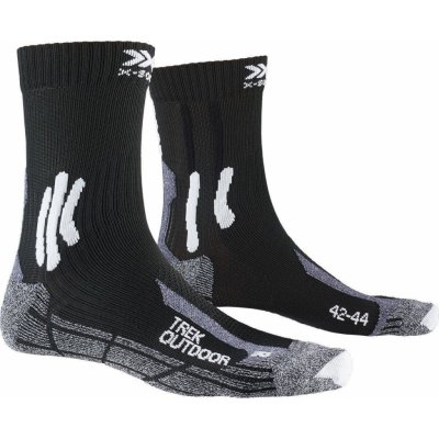 X-Socks X-Bionic ponožky Trek Outdoor opal black/dolomite grey melange