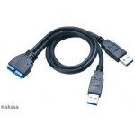 Akasa AK-CBUB12-30BK USB 3.0, externí, 30cm – Hledejceny.cz