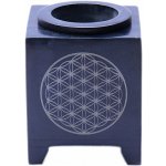 Nefertitis Aroma lampa z mastku Květina života černá NF15339 7,5 x 7,5 x 10 cm – Hledejceny.cz
