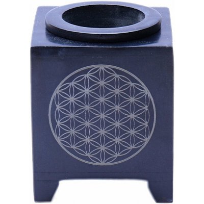 Nefertitis Aroma lampa z mastku Květina života černá NF15339 7,5 x 7,5 x 10 cm – Hledejceny.cz