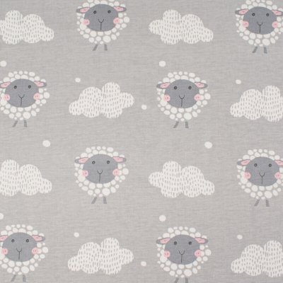 Takoy Bavlněný úplet JENNY 130g ovečky na šedé – Zboží Mobilmania