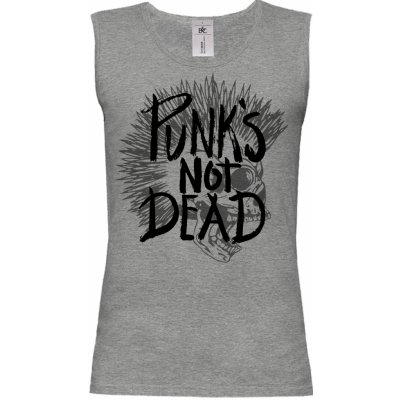 B & C tričko Punk's Not Dead Šedá – Zbozi.Blesk.cz