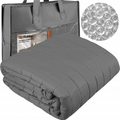 Ruhhy 19532 Zátěžová přikrývka antistresová 8 kg šedá 150x200 – Zboží Dáma