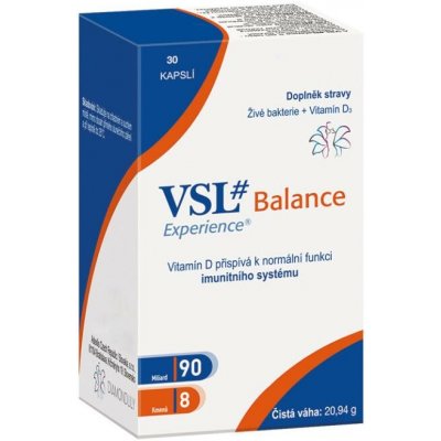 VSL Balance probiotika+Vit. D 30 kapslí – Hledejceny.cz