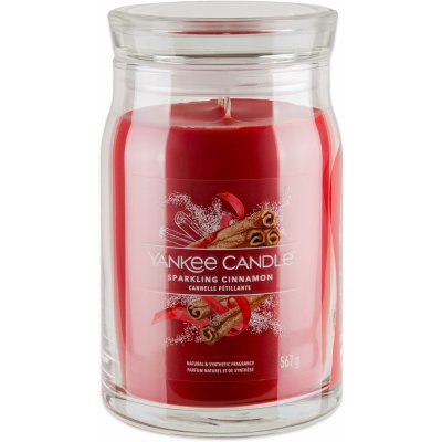 Yankee Candle Signature Sparkling Cinnamon 567g – Zboží Mobilmania
