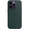 Pouzdro a kryt na mobilní telefon Pouzdro Kožené s MagSafe iPhone 14 Pro - lesní zelená