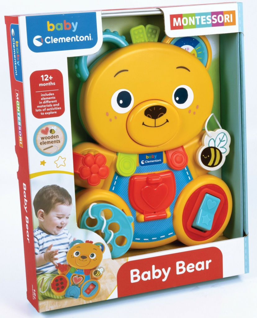 Clementoni Montessori baby medvídek Busy