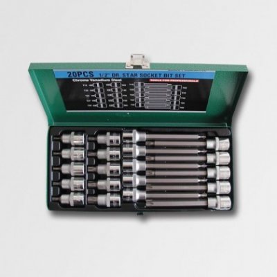 HONITON Sada 1/2 hlavic TORX prodloužené 20dílů H4020 DOPRAVA ZDARMA – Zboží Dáma