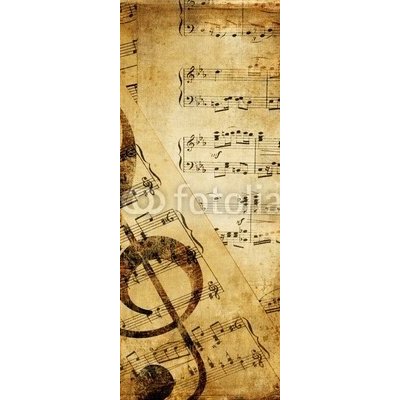 WEBLUX 10573828 Samolepka na lednici fólie vintage musical background ročník hudební pozadí rozměry 80 x 200 cm – Zboží Mobilmania