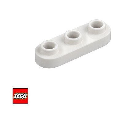 LEGO® 77850 Podložka Zaoblená s otvory 1x3 Bílá – Hledejceny.cz