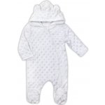 Zimní kojenecký overal z Minky Nicol Bubbles bílý – Zboží Dáma