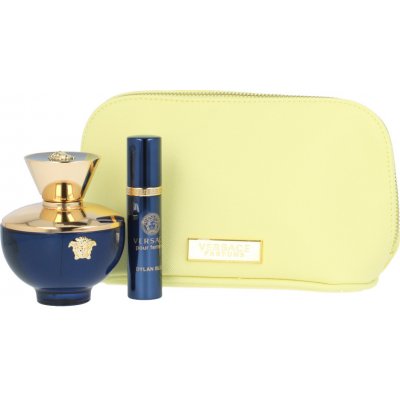 Versace Dylan Blue pour Femme EDP 100 ml + Dylan Blue pour Femme EDP 10 ml + kosmetická taška dárková sada – Hledejceny.cz