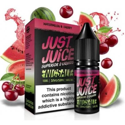 Just Juice Salt Watermelon & Cherry 10 ml 11 mg – Zboží Mobilmania