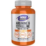 Now Foods Foods L-Arginin a L-Citrulin 120 veg kapslí – Hledejceny.cz