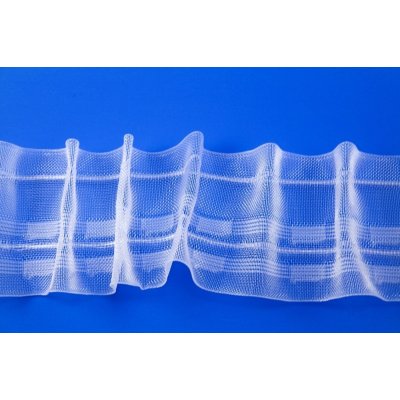 Záclonová řasicí stuha - bílá - šíře 5 cm – Zboží Dáma