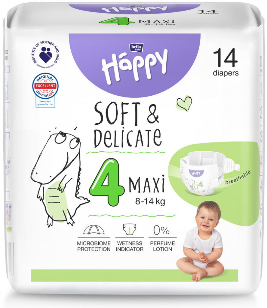 Bella Happy 4 MAXI 8-14 kg 14 ks