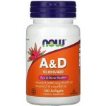 Now Vitamin A D 10 000 400 IU 100 softgel kapslí – Hledejceny.cz