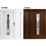 Soft Hana Inox Panel Plný Zlatý dub/bílá 150 x 200 cm – Zboží Mobilmania